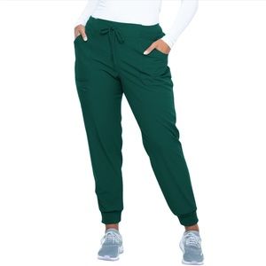 Heart Soul Hunter Green Jogger Scrub Set